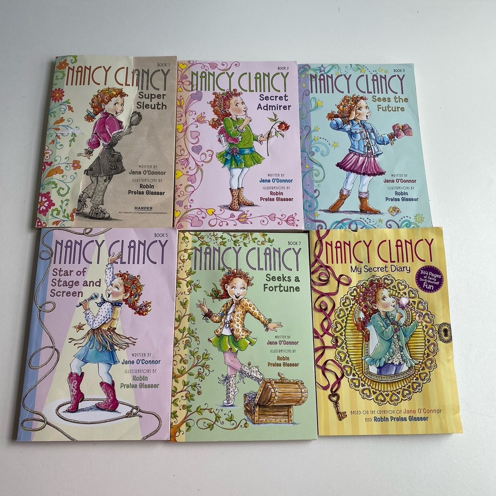 Lot of 6 Nancy Clancy Children's Books Jane O'Connor sleuth, Admirer, And More!